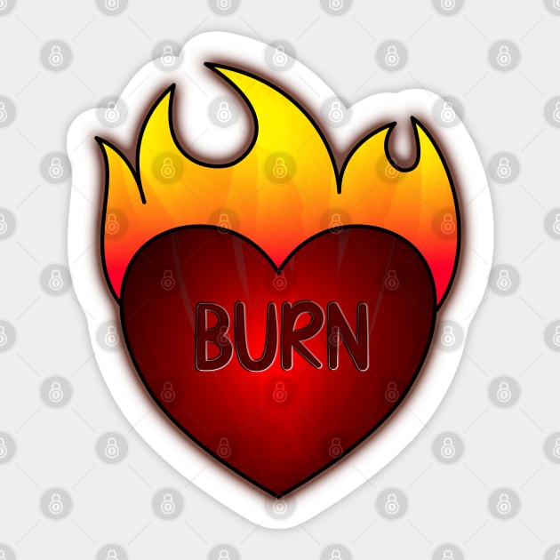 Heartburn Sticker by BoonieDunes